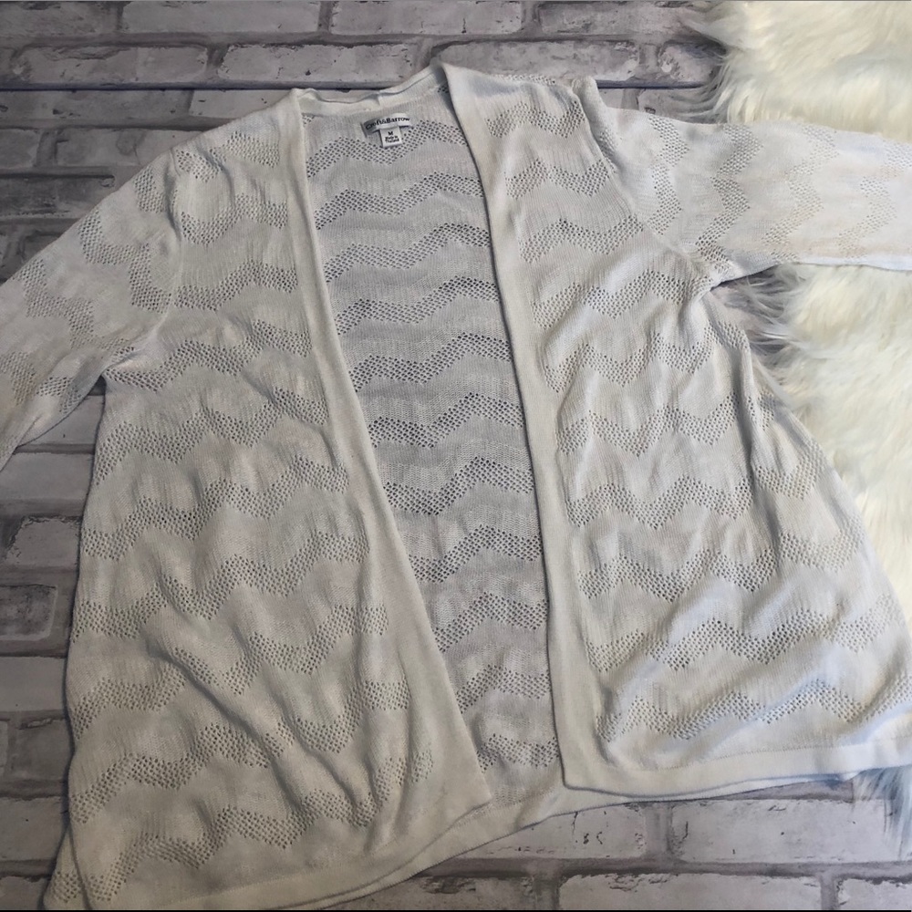 croft & barrow white cardigan